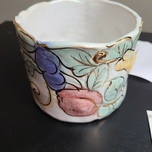 Toby Rosenberg Gilted Fruit Bowl one of a kind signed art bowl